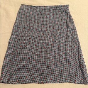 Brandy Melville Skirt - Gingham & Floral - OS